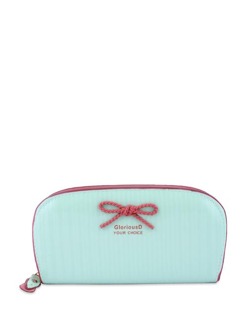 blue & pink bow rectangular clutch - 850684 - Very Small Image - 1