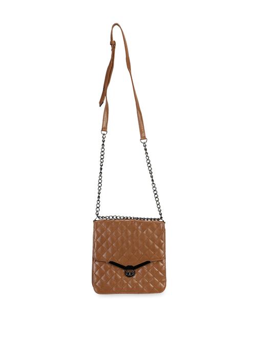 caramel brown chain sling bag - 852964 - Very Small Image - 1