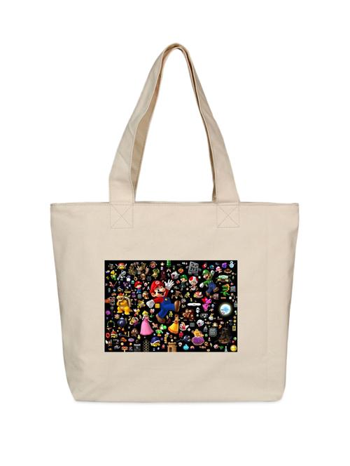 super mario canvas tote bag - 85413 - Very Small Image - 1