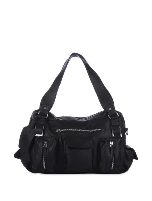 Bold black tote with multiple pockets - 857545 - Very Small Image - 1