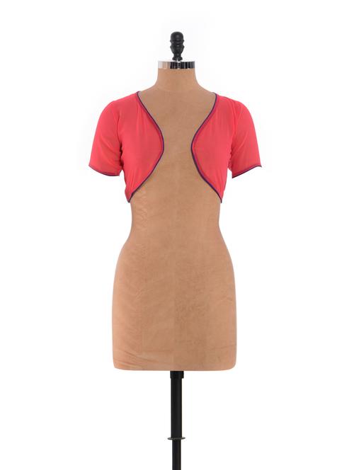 coral georgette shrug - 859477 - Very Small Image - 1