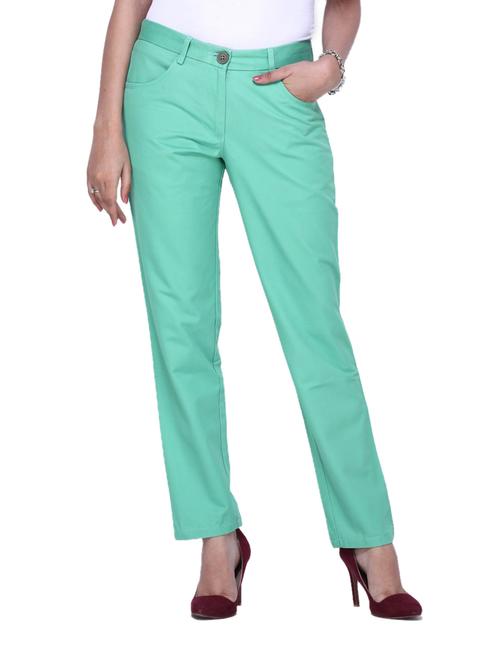 aqua cotton denim trousers - 863227 - Very Small Image - 1