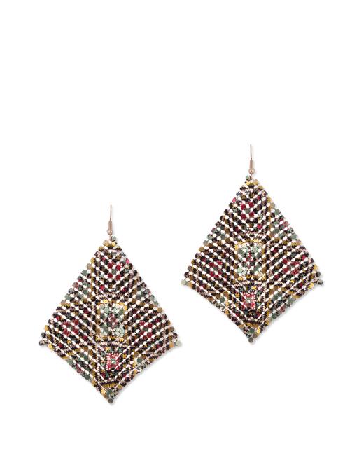stylish multicolor patterned earrings - 865969 - Very Small Image - 1