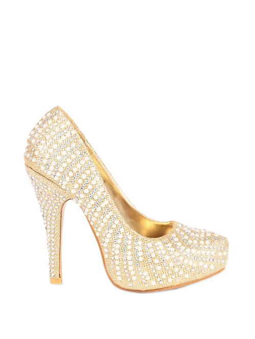 ornate golden high heeled pumps - 886309 - Very Small Image - 1