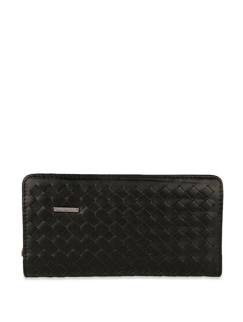 Black Textured Wallet with Multiple Compartments - 886454 - Very Small Image - 1