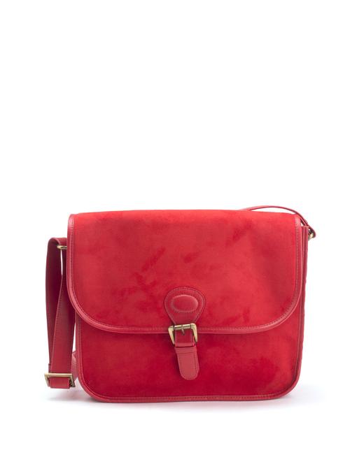 red suede messenger bag - 8923 - Very Small Image - 1