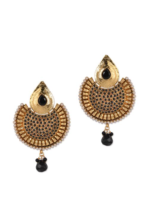 Golden And Black Chandbalis - 893333 - Very Small Image - 1