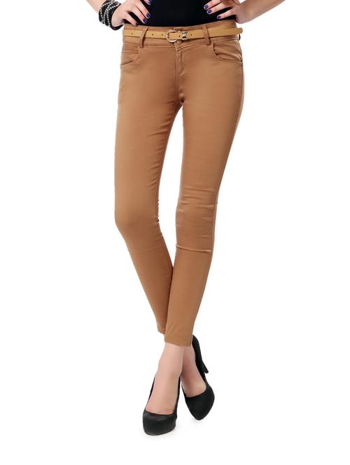 light brown cotton lycra  jeans - 893991 - Very Small Image - 1