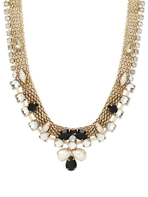 glamorous stone studded princess necklace - 896724 - Very Small Image - 1