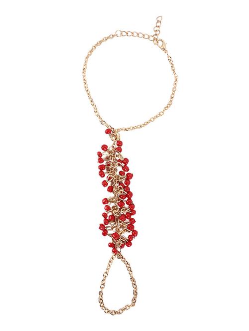 party style diva red beads hand chain - 898398 - Very Small Image - 1