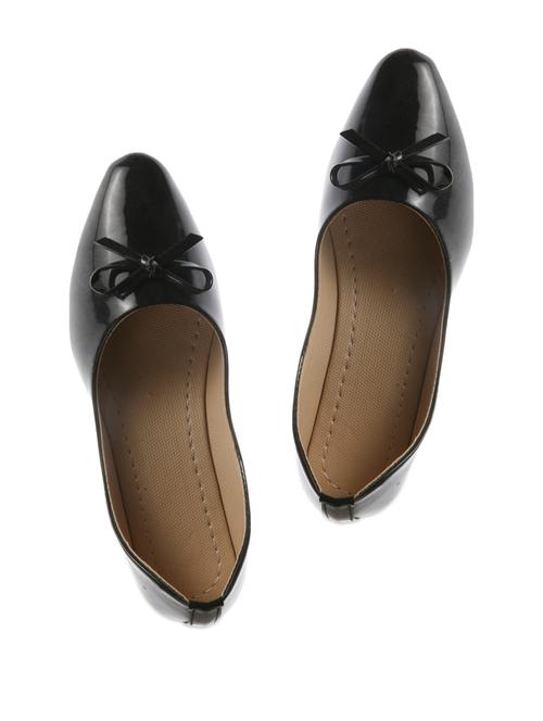 Bow Embellished Black Ballerinas - 898524 - Very Small Image - 1