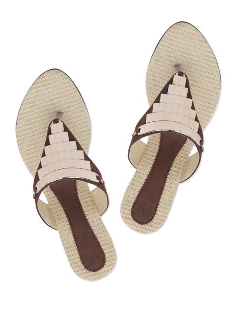 fabulous brown wedge heels party sandals - 902013 - Very Small Image - 1