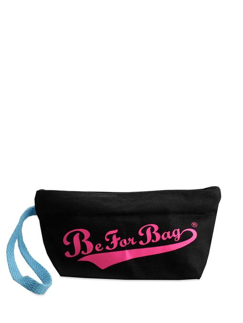 black and pink printed canvas wristlet - 902184 - Very Small Image - 1