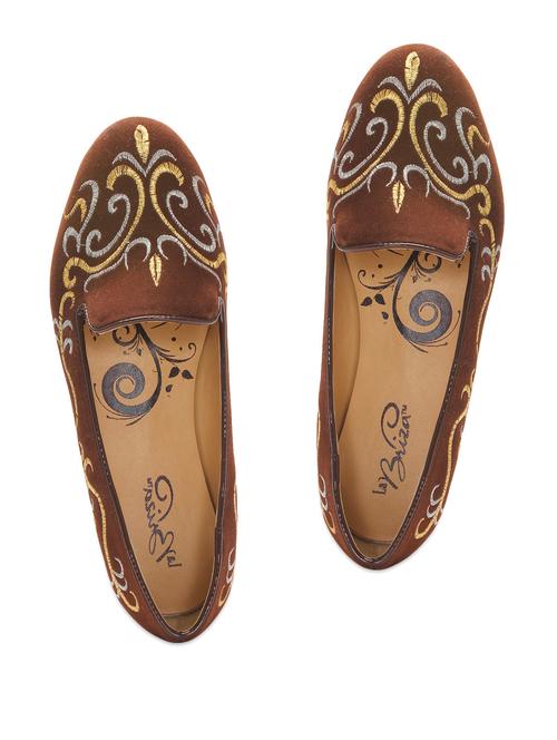 brown embroidered suede bellies - 904481 - Very Small Image - 1