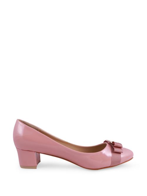 ladylike bow embellished pink heels - 904939 - Very Small Image - 1