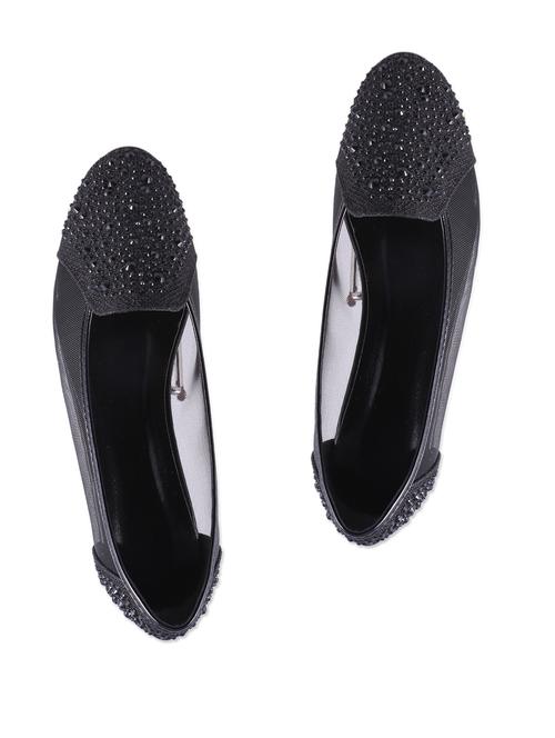 black crystal studded net ballerinas - 904943 - Very Small Image - 1