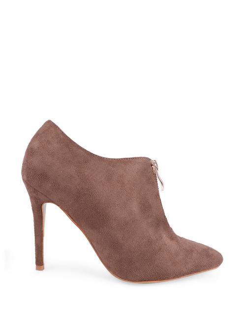 brown zipper boot style heels - 904965 - Very Small Image - 1