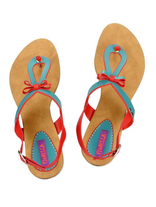 red and blue leatherette flats - 905871 - Very Small Image - 1