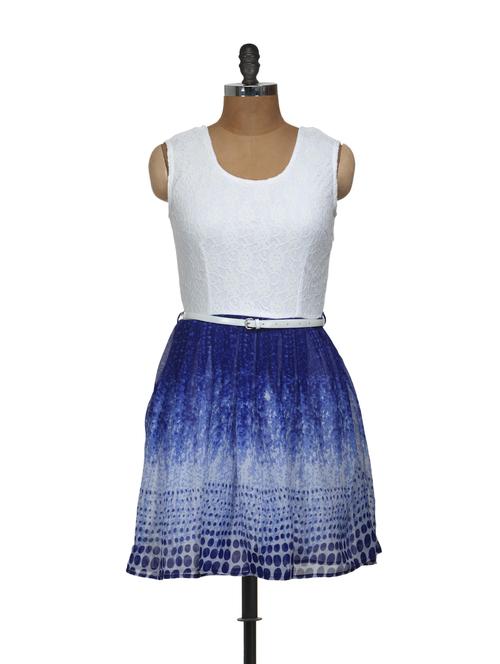 white and blue lacy dress - 906478 - Very Small Image - 1