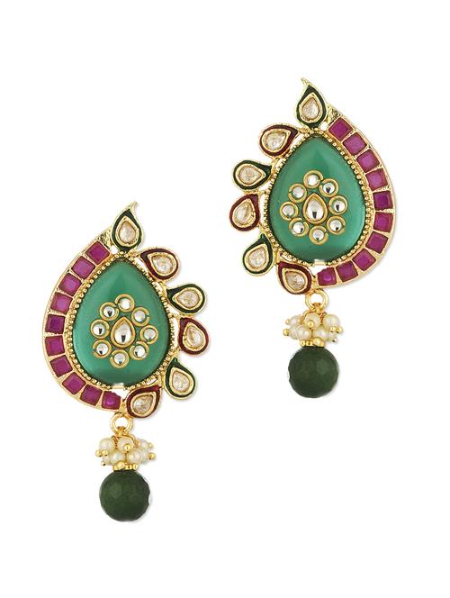 Drop Shape Dangler Earrings - 917071 - Very Small Image - 1