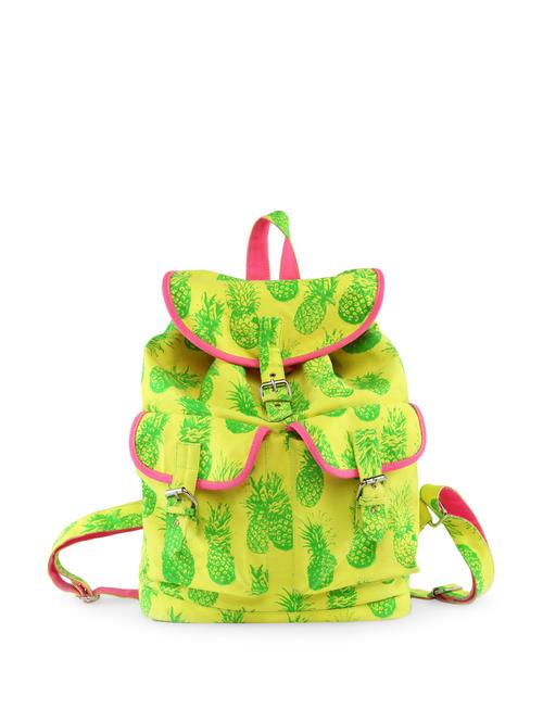pineapple print lime backpack - 920413 - Very Small Image - 1