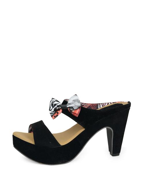 chic black platform bow heels - 923012 - Very Small Image - 1