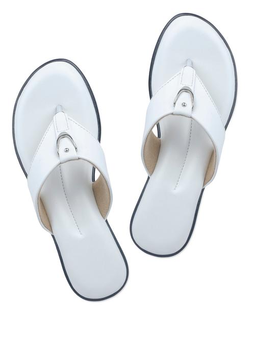 Buckle trim white sandals - 946514 - Very Small Image - 1