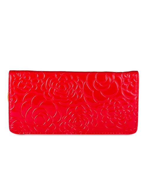 floral textured red wallet - 951069 - Very Small Image - 1