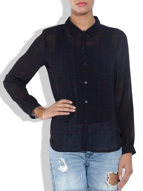 black polyester top - 9546860 - Very Small Image - 1