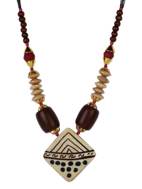 brown and ivory necklace - 954957 - Very Small Image - 1