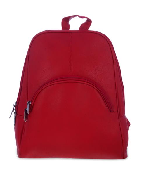 solid red polyester backpack - 9556463 - Very Small Image - 1