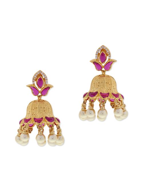 Multicoloured beads embellished earrings - 9567655 - Very Small Image - 1