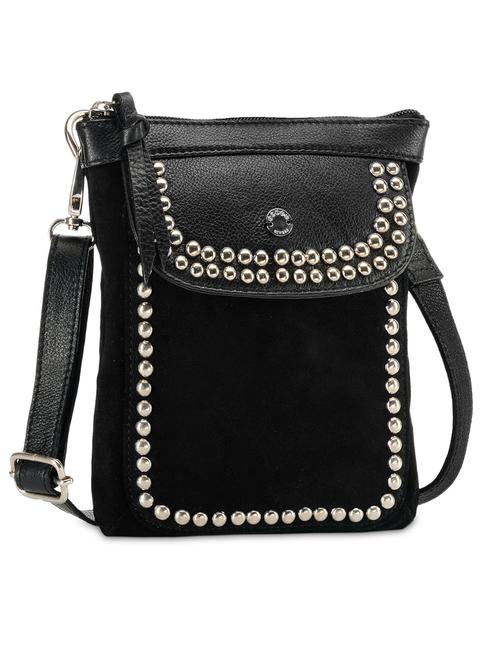 studded black leather sling bag - 957459 - Very Small Image - 1