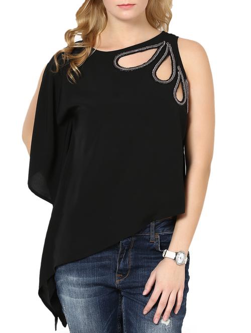 black cut-work embellished top - 957826 - Very Small Image - 1