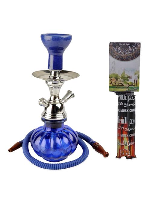 blue hookah with charcoal pack and flavour - 957958 - Very Small Image - 1