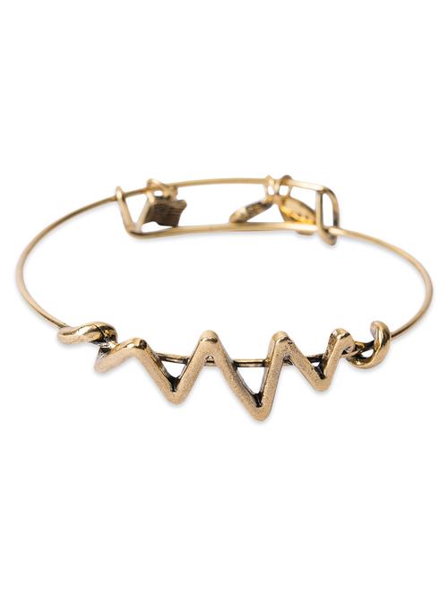 gold zig- zag loop bracelet - 9583193 - Very Small Image - 1