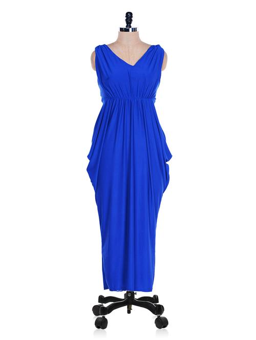 blue gathered dress - 959638 - Very Small Image - 1