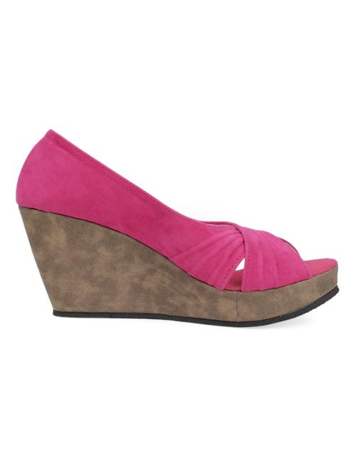 pink cross strapy wedges - 960265 - Very Small Image - 1