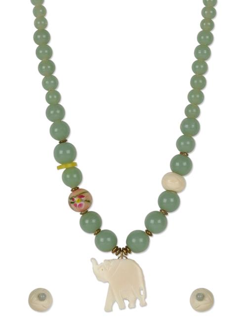 elegant elephant charm necklace set - 960643 - Very Small Image - 1