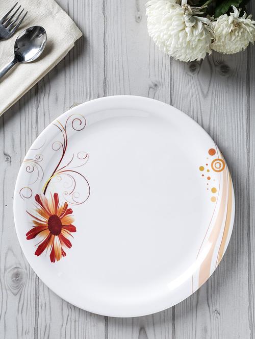 white melamine medium dinner plate set - 9609637 - Very Small Image - 1