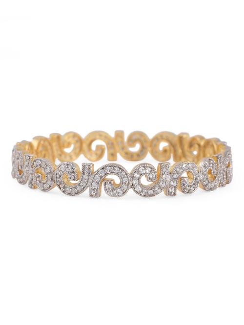 crystal embellished gold bangle - 961777 - Very Small Image - 1
