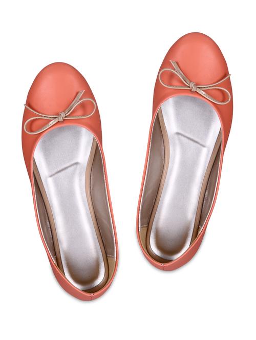 pink faux leather  ballerinas - 9618841 - Very Small Image - 1