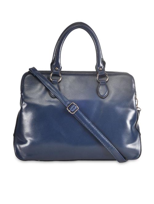 blue leatherette handbag - 9622014 - Very Small Image - 1
