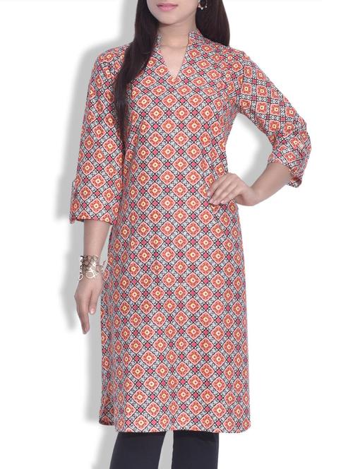 multicolored  printed kurta - 9625475 - Very Small Image - 1