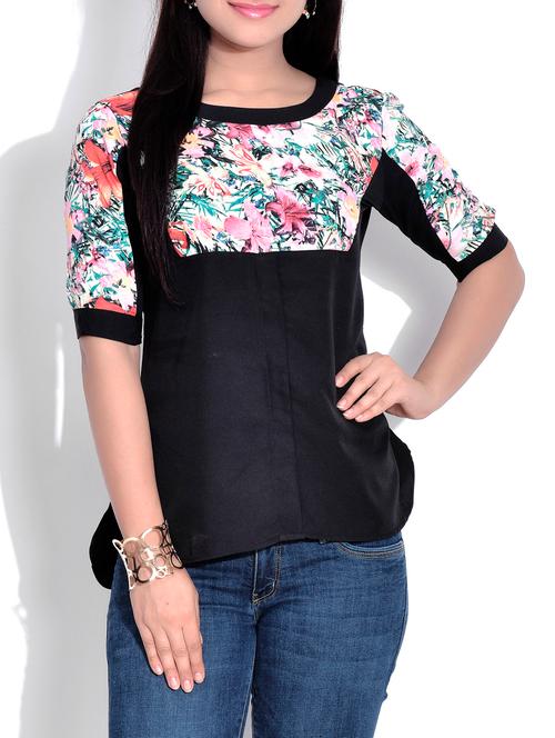 multicolored  printed top - 9625537 - Very Small Image - 1