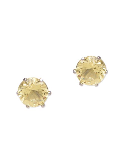 yellow crystal embellished studs - 9633604 - Very Small Image - 1