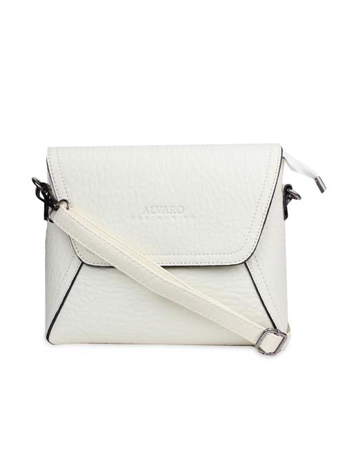 white leatherette sling bag - 9657903 - Very Small Image - 1