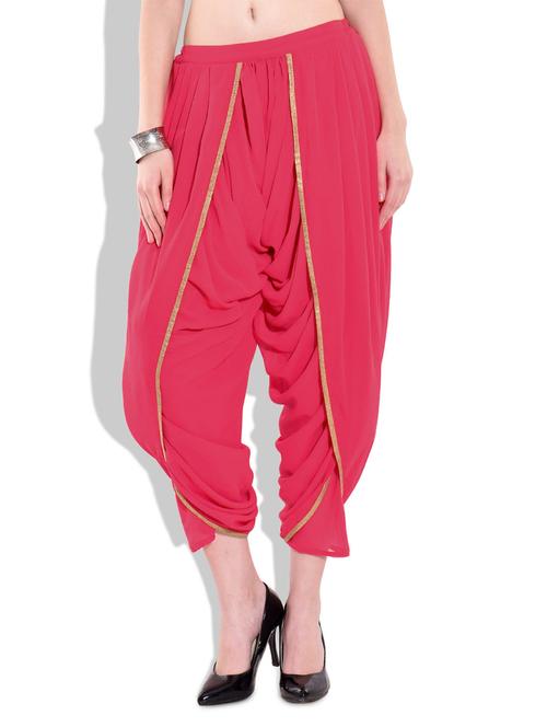 raw silk solid dhoti salwar - 9680635 - Very Small Image - 1