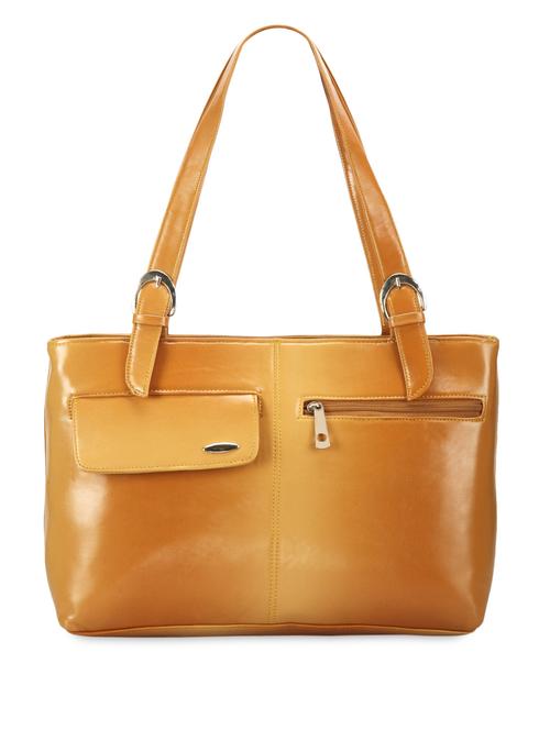 solid beige handbag with buckle loop - 969905 - Very Small Image - 1