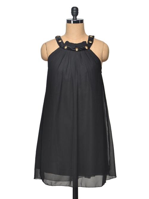 Black Embelished Colour Dress - 970774 - Very Small Image - 1